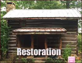 Historic Log Cabin Restoration  Wilkesboro, North Carolina